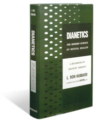 La prima edizione di Dianetics: La Forza del Pensiero sul Corpo, pubblicata il 9 maggio 1950.